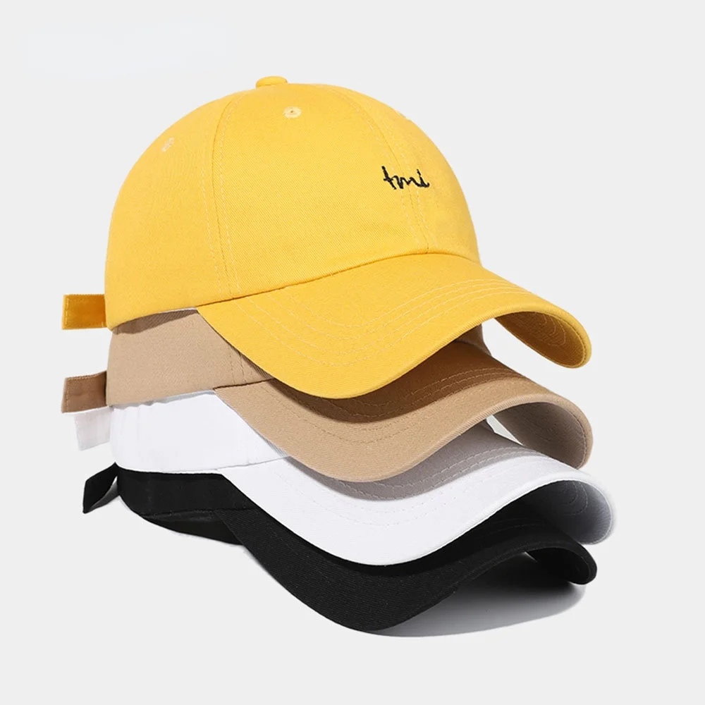 

2021 New baseball tone men's cap women's cap dad hat Long Visor solid outdoor hat Streetwear visor black game cotton high qualit