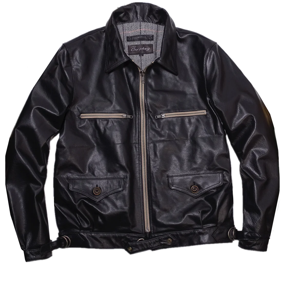 

Мужская куртка-бомбер из воловьей кожи, короткое Свободное пальто в стиле милитари для отдыха, мотоциклетная винтажная одежда