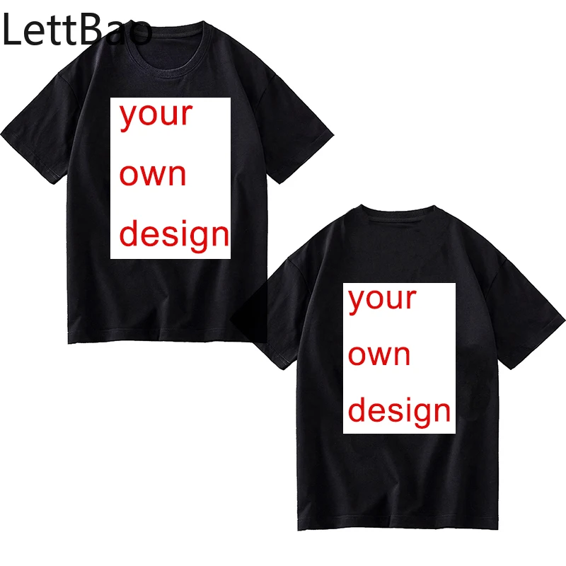 

Summer Custom Reversible Men/Women Cotton O Neck Black Grey Red Solid T-Shirt Print Your Own Design