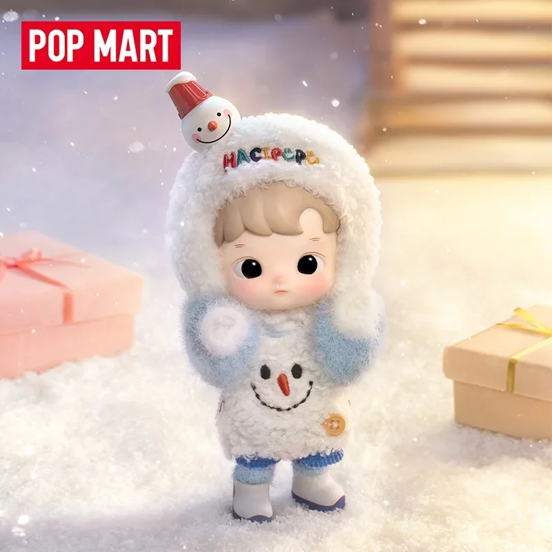 POP MART Hacipupu Снеговик Визит Коллекция игрушек Аниме Фигурка Угадай Сумка Орнамент