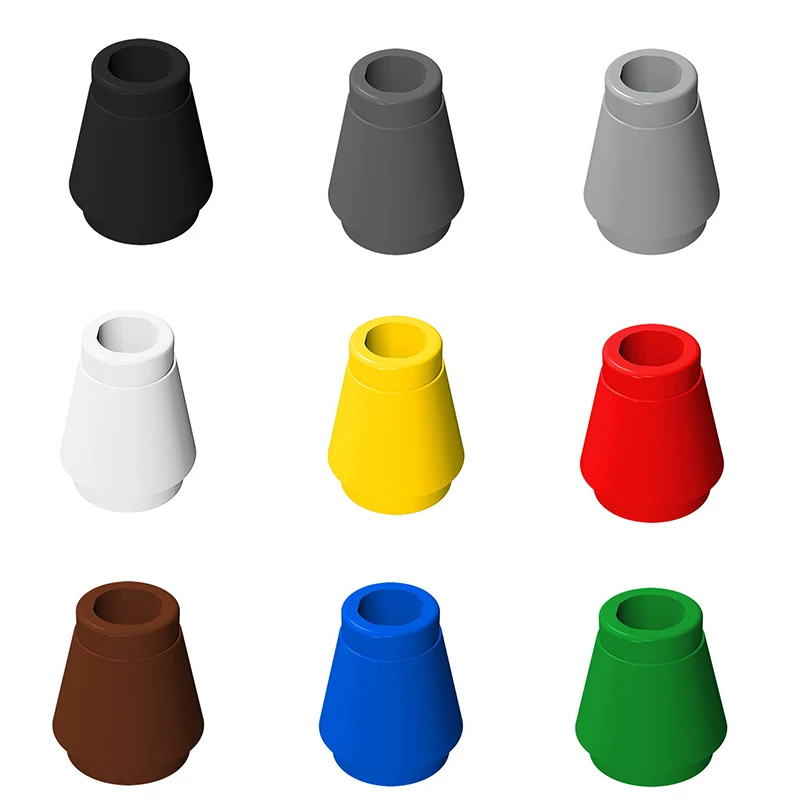 Pinlepai 4589 59900 конусный кирпич 1x1 блок с верхней канавкой строительные блоки частицы