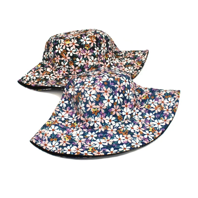Панама с янтарным цветком для мужчин и женщин двусторонняя пляжная шапка