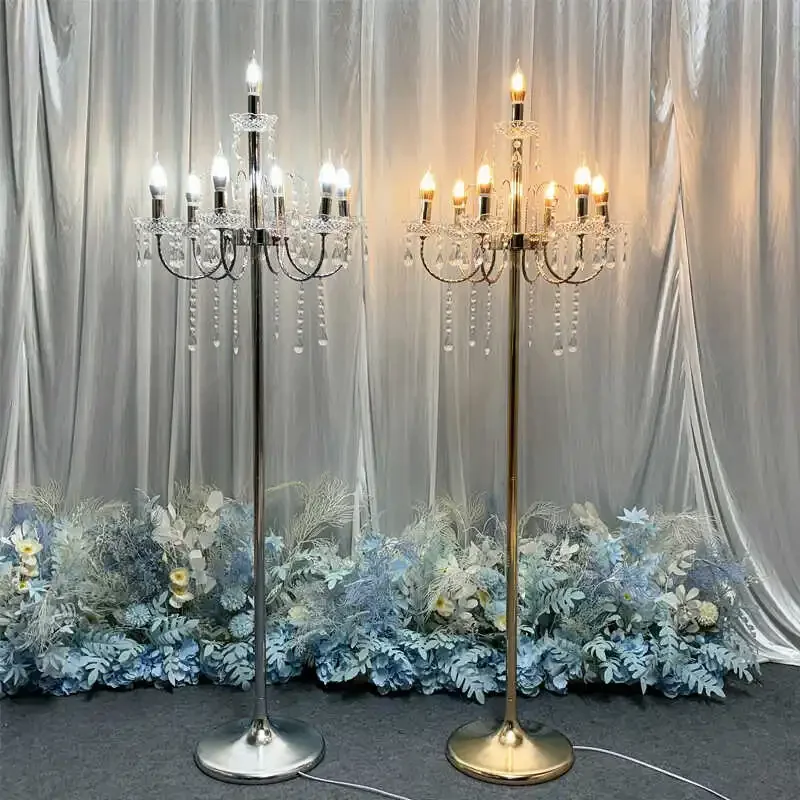 Новый свадебный реквизит Европейский Хрустальный светящийся уличный светильник