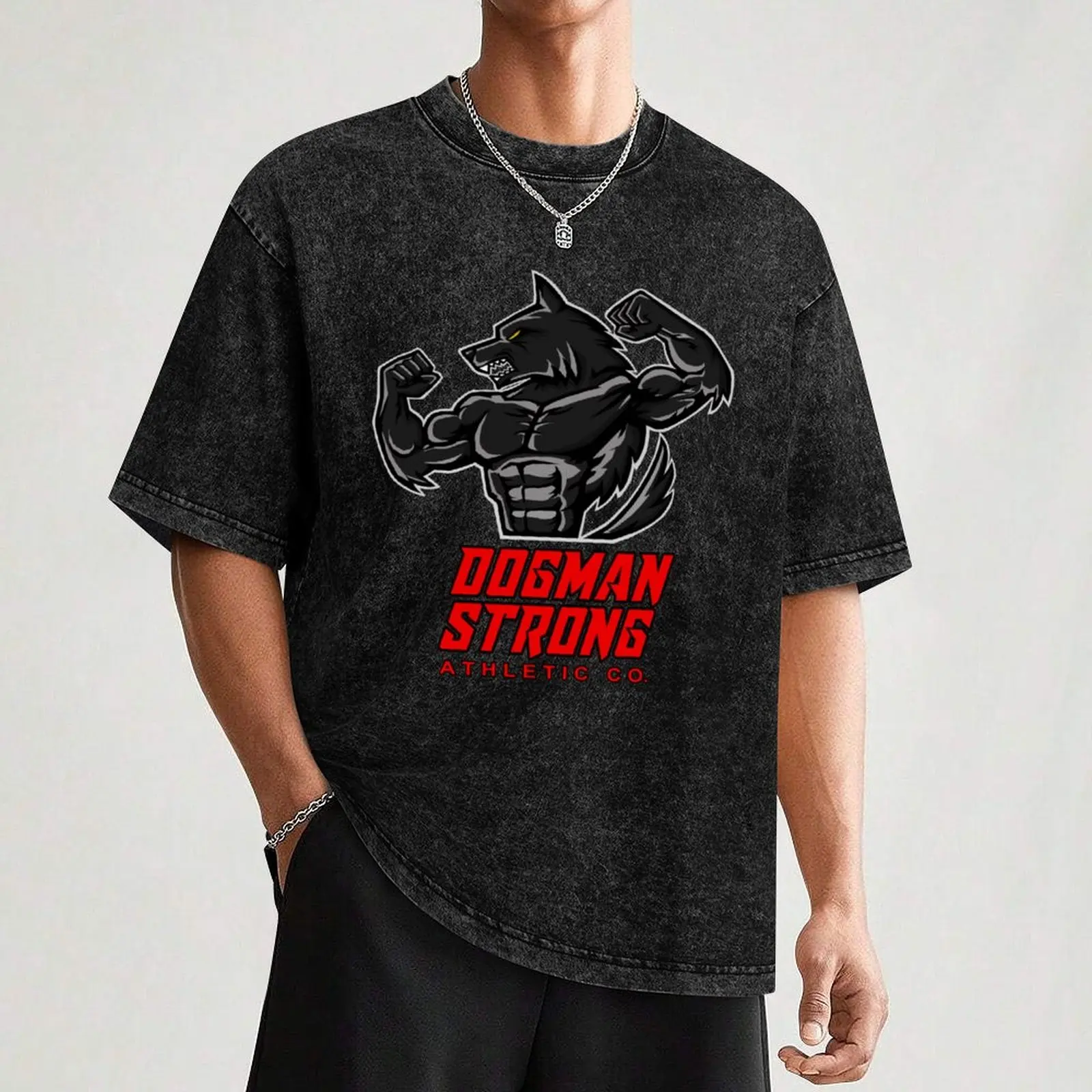 Фото Черная футболка Dogman Strong Athletic Co. Футболки на заказ, одежда для мужчин №3