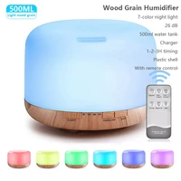 500ml remote control air aroma ultrasonic xiomi humidifier with color led lights electric aromatherapy essential oil diffuser
