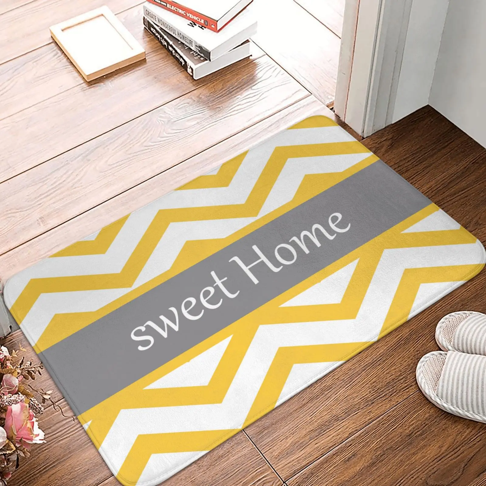 

Yellow Sweet Home Door Mats Kitchen Floor Mats Soft Bathroom Mats Furniture Foyer Mats Small Rugs Entrance Door Mats