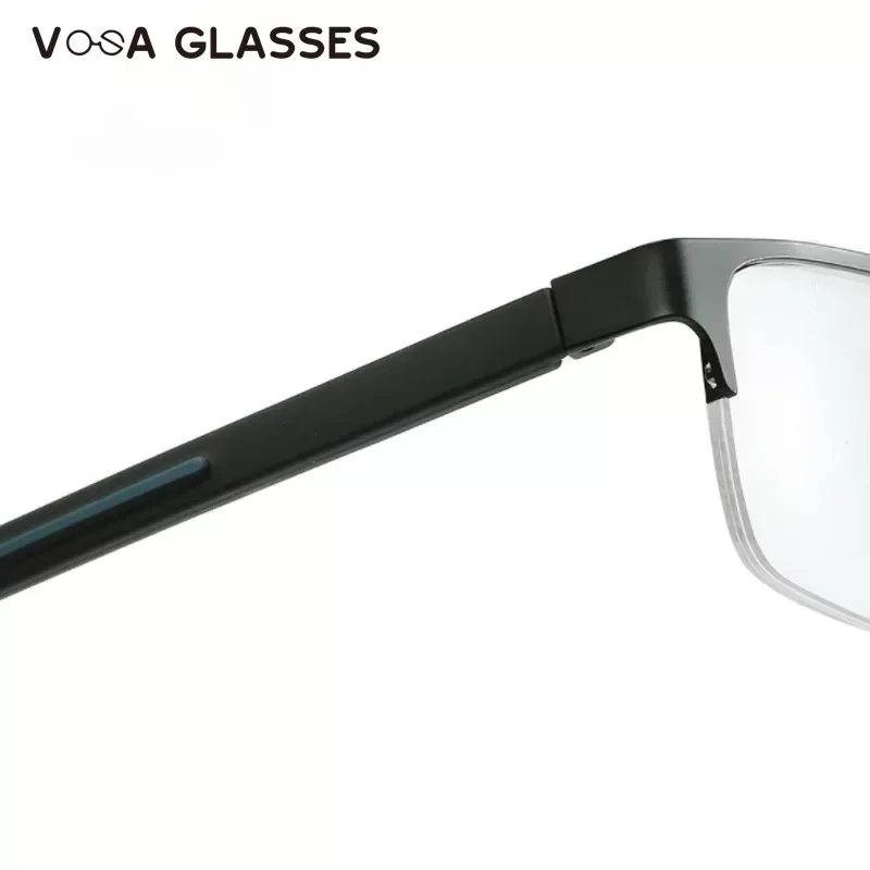 Мужские очки для чтения из титанового сплава несферические линзы с 12-слойным