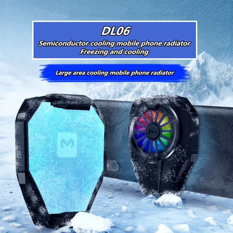 Охлаждающий вентилятор DL06, универсальный портативный радиатор для IPhone, Xiaomi, игровые аксессуары