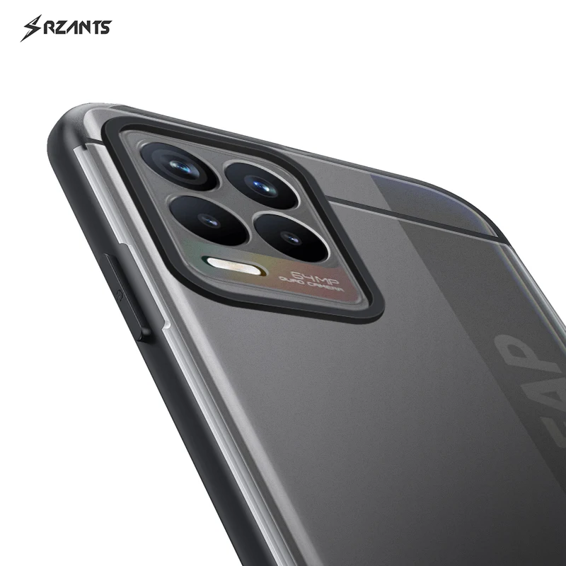 Чехол Rzants для Realme 8 Pro матовый [Белая Акула] антенна матовая ультратонкая