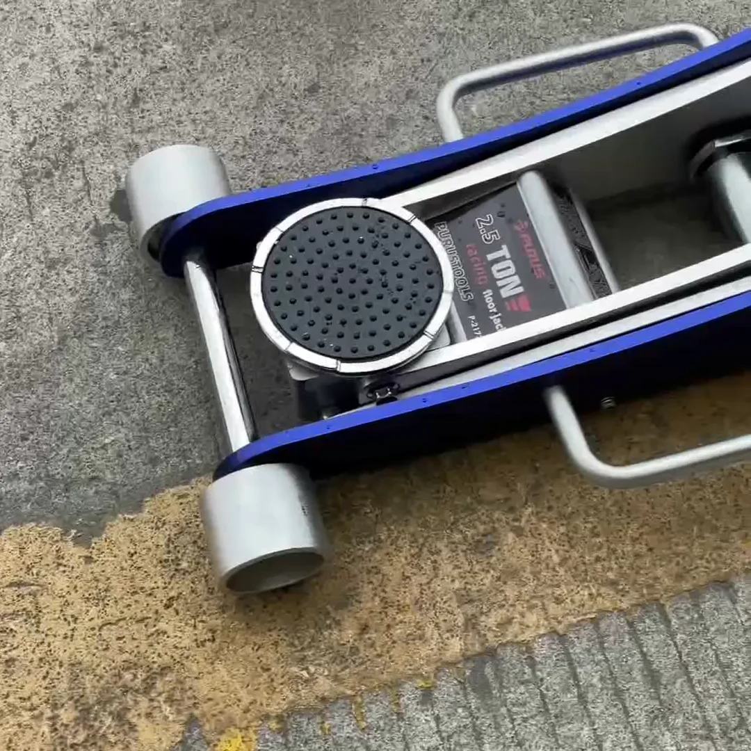 

3tons aluminum Horizontal jack low profile racing speed twin pump