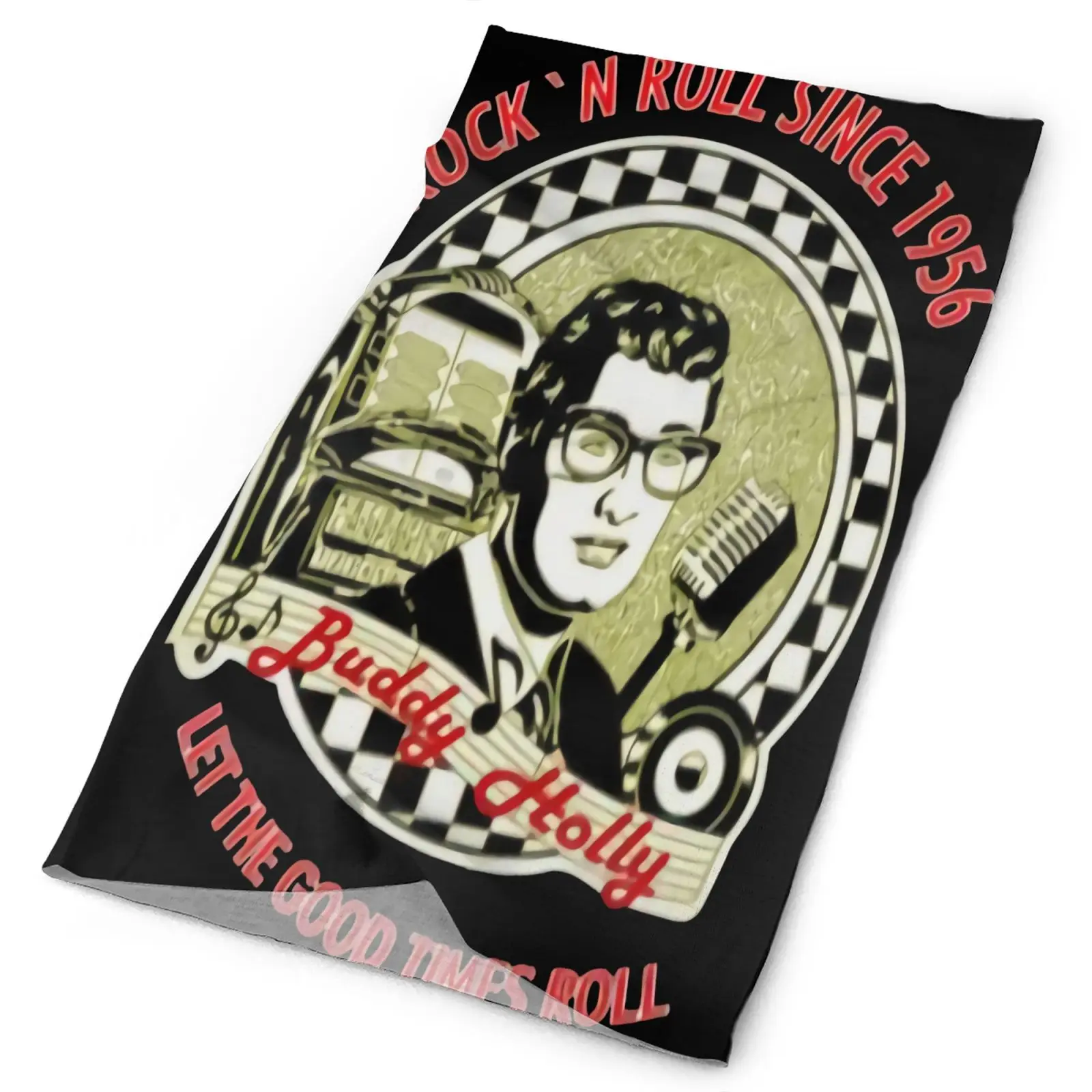 

Бандана Buddy Holly N Roll Мужская, Аксессуары для велосипеда, шарфы и шали на шею, тактические аксессуары, бандана, походный шарф