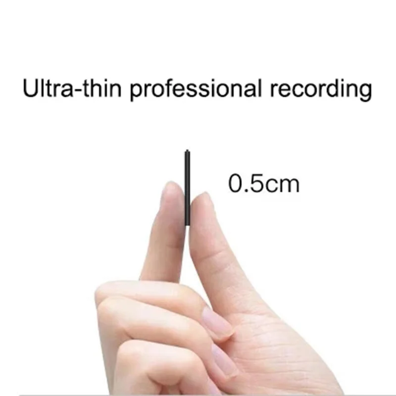 

Ultra-Thin Mini Voice Recorder Espia 4-32GB Digtal Professional Sound Activated Dictaphone HD Noise Reduce Recording MP3 Player