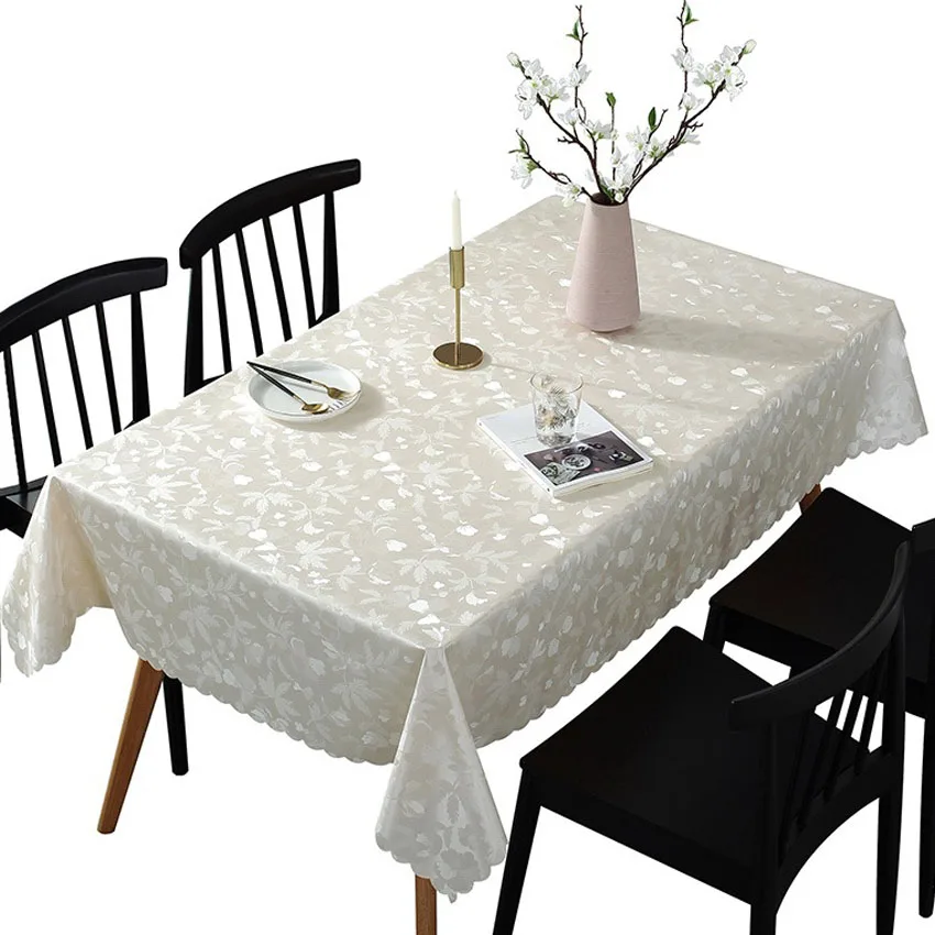 

waterproof tablecloth Flowers pressing tablecloth with print PVC fabric plastic table decoration fabric home Toalha de Mesa