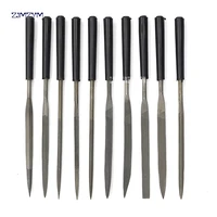 10pcsset metal needles file for glass stone jewelers diamond wood carving craft sewing hand files tools