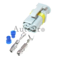 1 set 2 hole 18286000002 auto electronic injection motor start relay wire cable waterproof socket with terminal and rubber seals