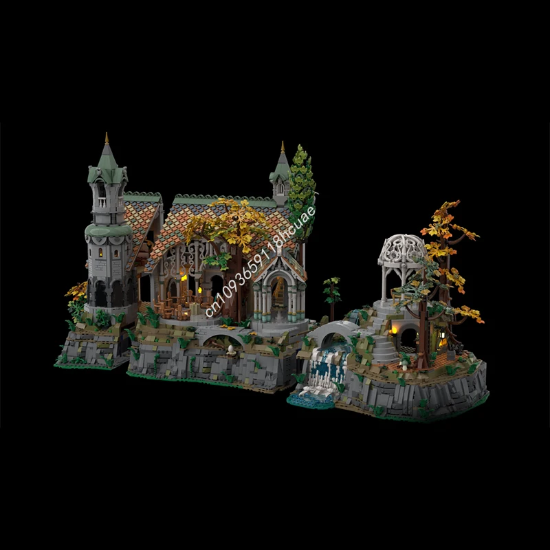 3640 шт. MOC The Lords of Rings Rivendell BASE UPGRADE Средневековая модель Строительные блоки Укладка