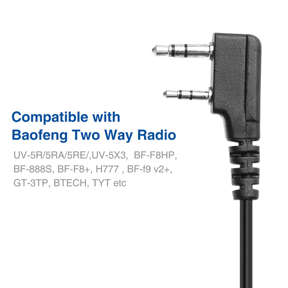Baofeng SMS10 Two Way Radio Mic Walkie Talkie Hand Microphone Applicable models 888S 5R UV82 8D 5RE 5RA, 6R,6RA,7R