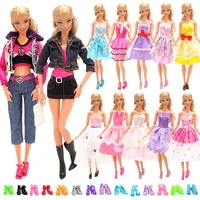 new arrive fashion handmade 17 products lotrandom 7 doll clothes for barbie 10 dolls shoes accessories for barbie game gfit
