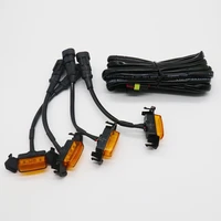 4x4 led grille amber light kit 4pcs pack with wiring harness for toyota tacomac