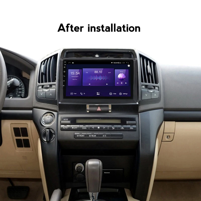 NaviFly для Toyota Land Cruiser 11 200 2008 - 2015 Android Carplay Авто Радио Видео плеер GPS навигация DSP RDS FM