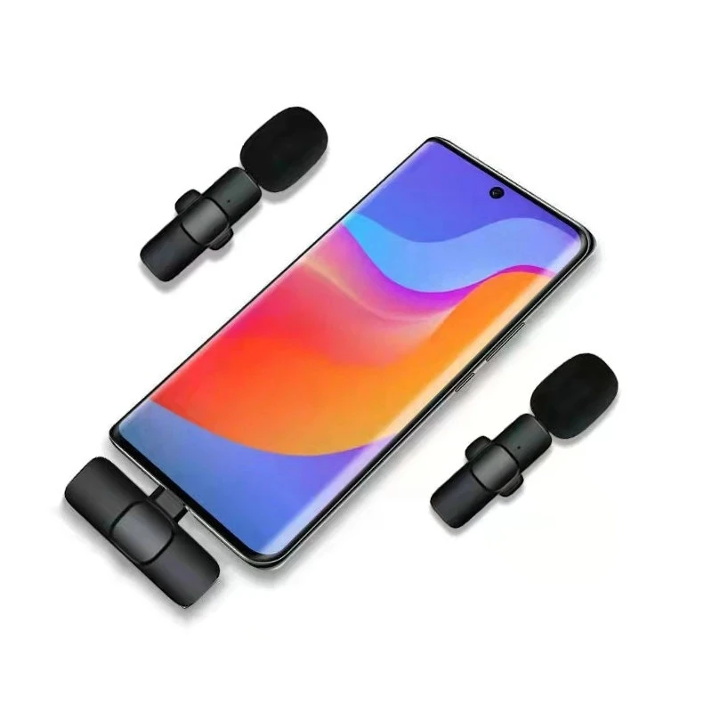 Петличный беспроводной микрофон с петличным отверстием Мини Bluetooth для iPhone Android