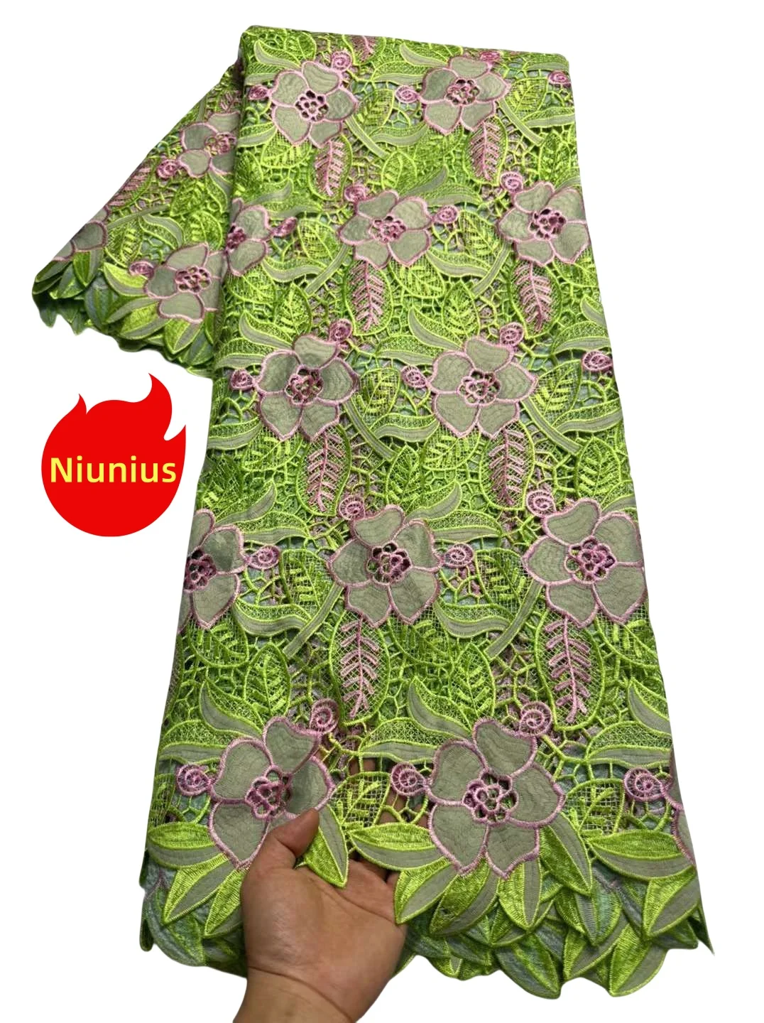 2024 новейшая изящная приятная для кожи Высококачественная кружевная ткань из