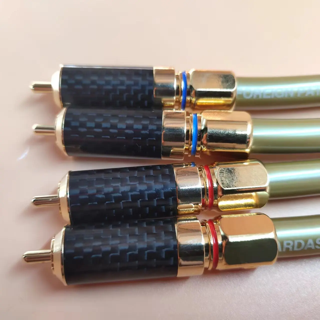 Бесплатная доставка пара HiFi аудио RCA кабель карты золотой 5C интерсоединительный