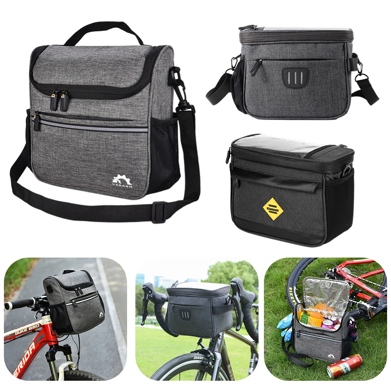 

Bike Handlebar Bags Bicycle Scooter Bags Frame Pannier Bag Insulated Front Bag Shoulder Bag Bike Basket Cycling Accessories