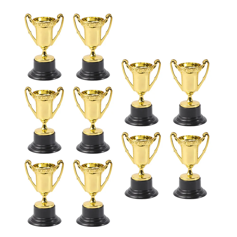

10 Pcs Plastic Trophies Souvenir Kids Awards Trophy Medal Children School Rewarding Supply Game
