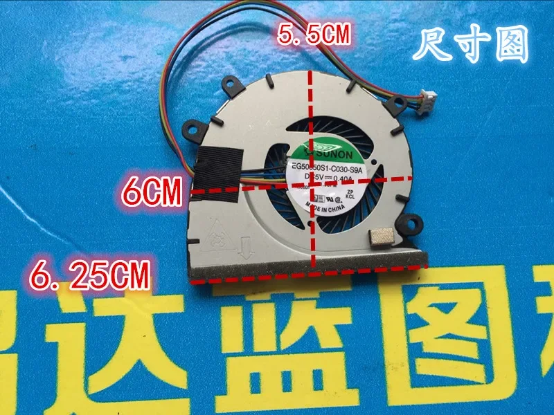 EG50050S1-C030-S9A 5 В USB-нагнетатель 6 см турбинный охлаждающий вентилятор для ноутбука