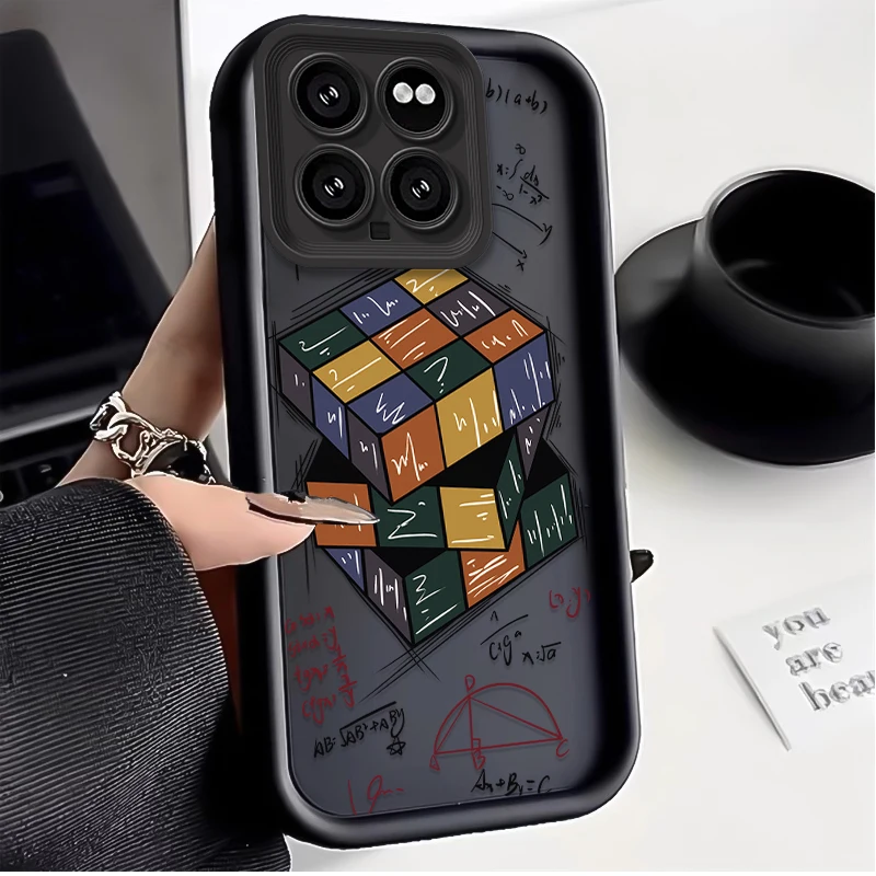 Креативный чехол для телефона в виде кубика Рубика для Xiaomi Mi 14 13 12 11 Lite 5G 13T 12T 11T 14T 15T Pro Poco X7 X6 X5 X3 F6 F5 NFC M6 4G (art.: 3920dbc1e4d90) - 3920dbc1e4d90