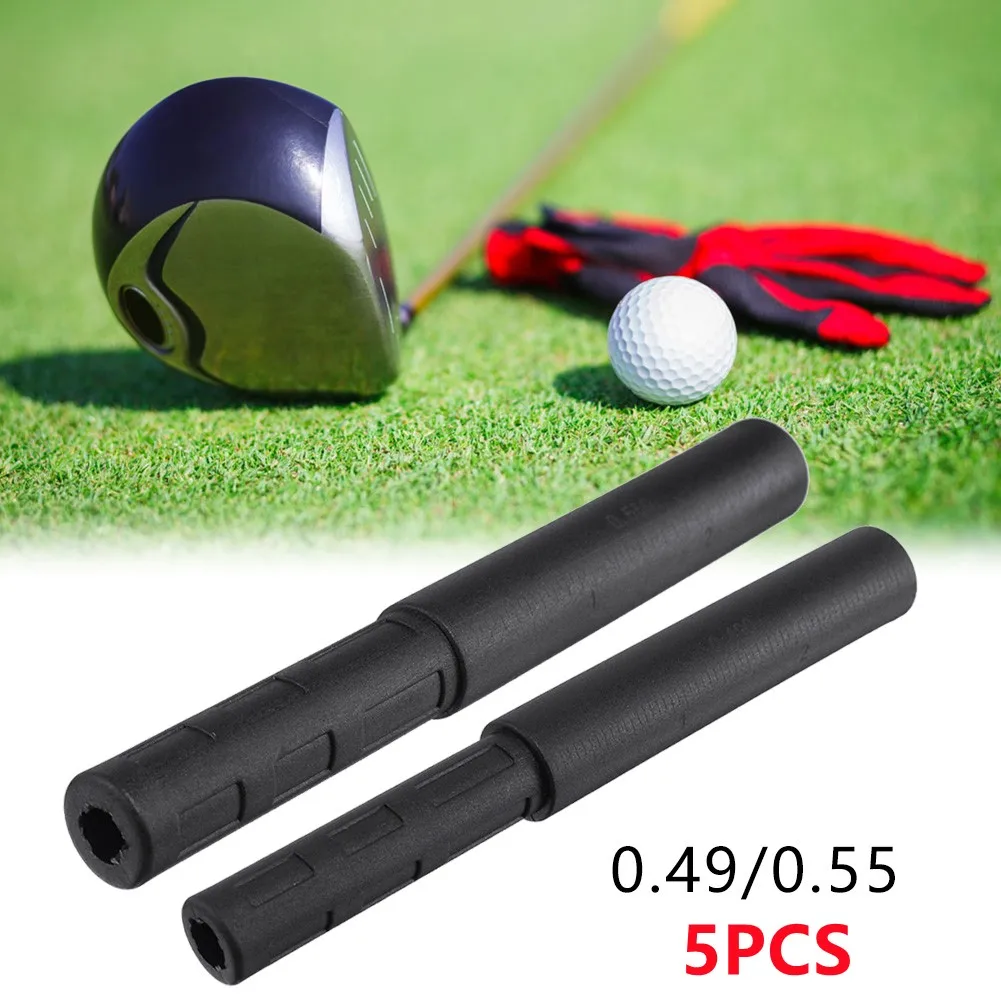 5Pcs Length 127mm Golf Club Carbon Fiber Extension Rods Kit Butt Extender Stick For Iron/Graphite Shaft Putter Golf Accessories
