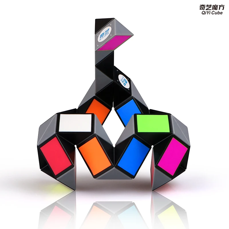 Qiyi Bunte 3D Magie Herrscher Cube 24/36/48/72 Segmente Cubo Magico Schlange Twist Cube Puzzle Kind Pädagogisches Spielzeug für Kinder