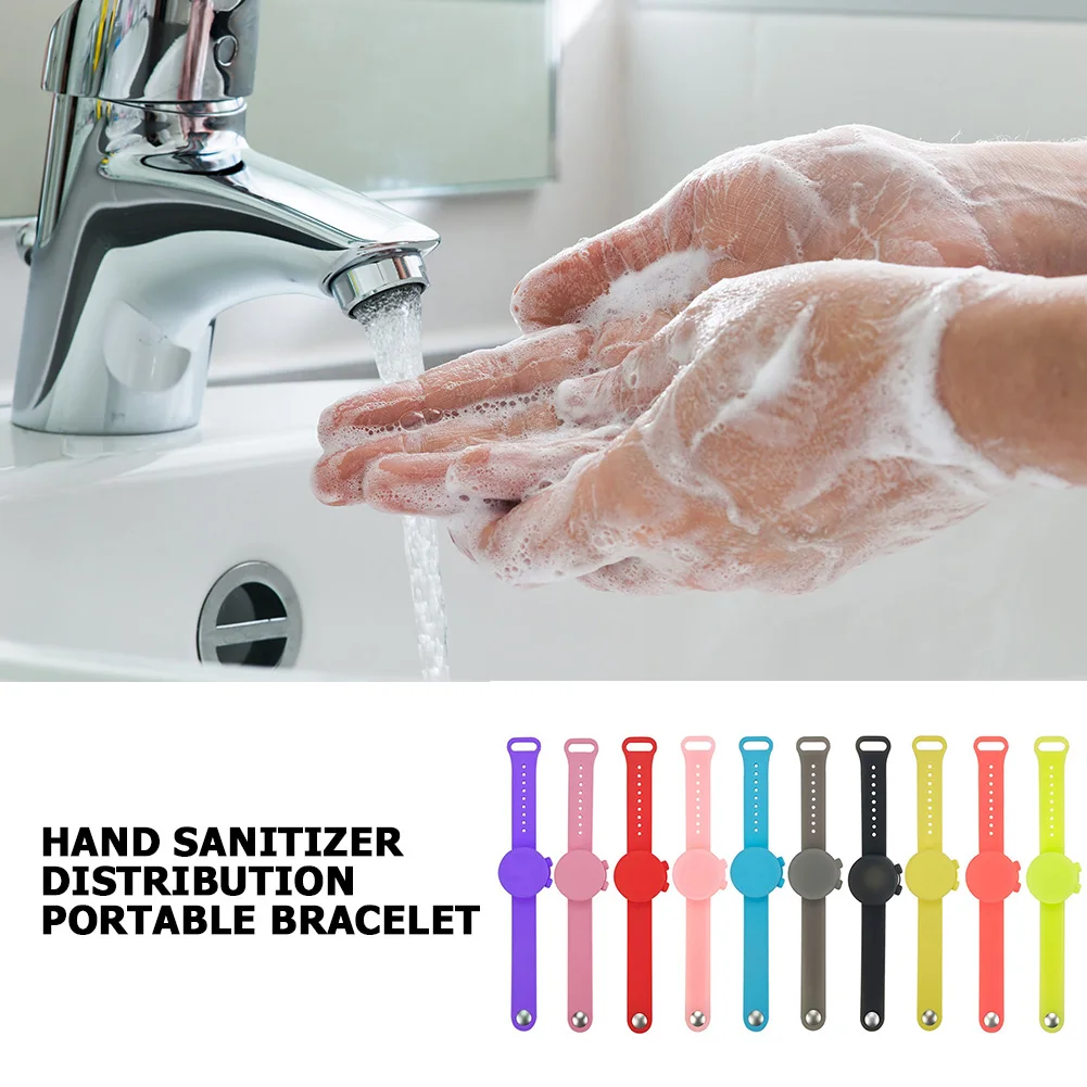 

Leakproof Silicone Soap Dispenser Wristband Hand Washing Liquid Soap Wrist Strap for Home Caring Health Ornaments