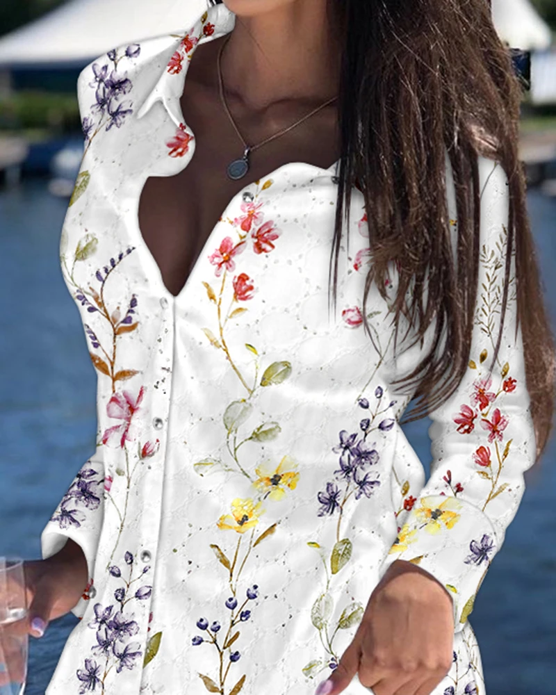 Женские модные костюмы в городском стиле осень-зима 2022 хлопковая рубашка с