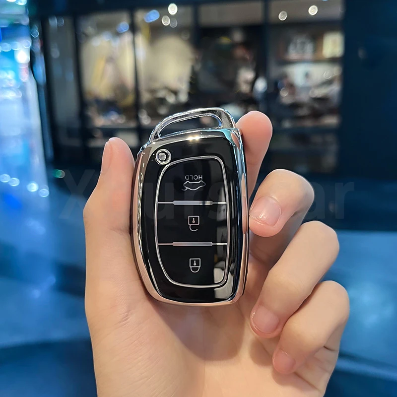 

3-кнопочный чехол для автомобильного ключа из ТПУ, чехол для смарт-пульта дистанционного управления для Hyundai ix35 i40 i20 i10 Tucson Elantra Creta Sonata Ioniq Accent Creata
