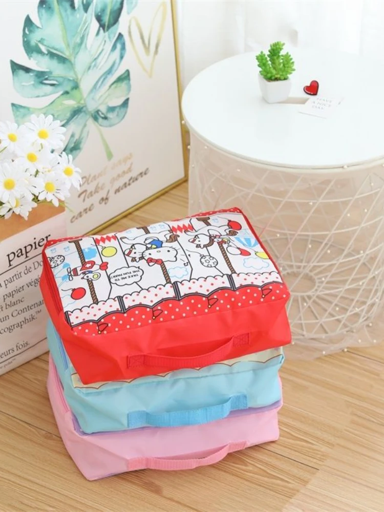 Luggage Storage Bag Cute Cartoon Luggage Sorting Bag Travel Clothing Packing Bags Underwear Packaging