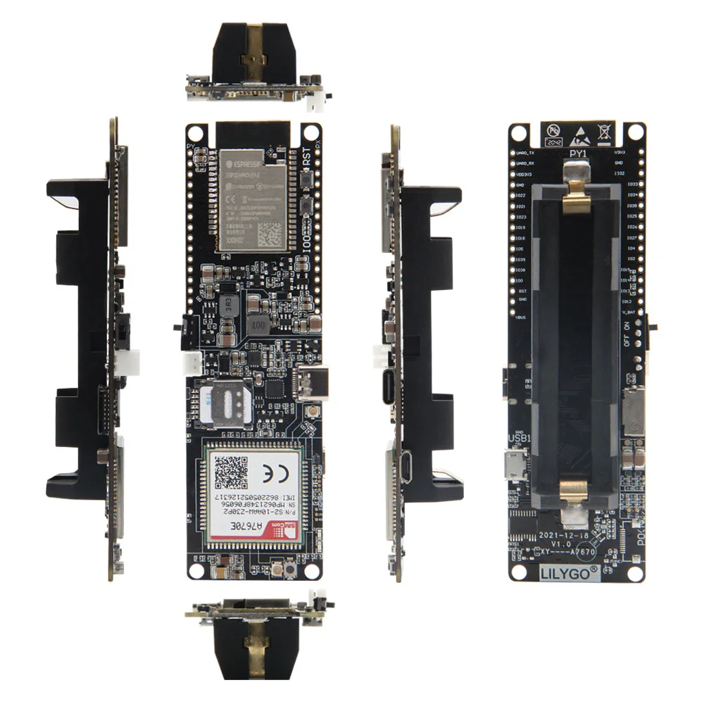 T-SIM A7670E A7670SA R2 4G LTE Module ESP32-WROVER-E Development Board CAT1 MCU32 Support GSM/GPRS/EDGE For Arduino