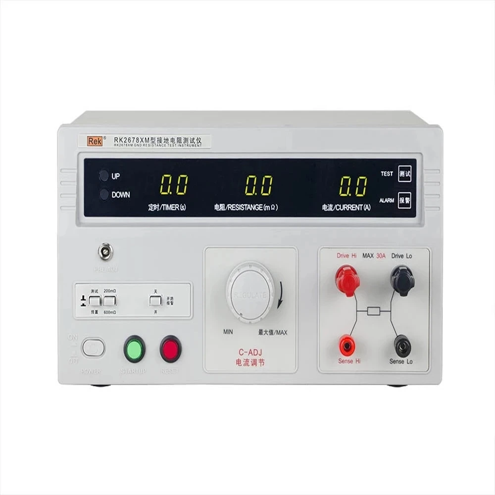 

RK2678XM Grounding resistance tester 0-200/600m ohm /5-32A