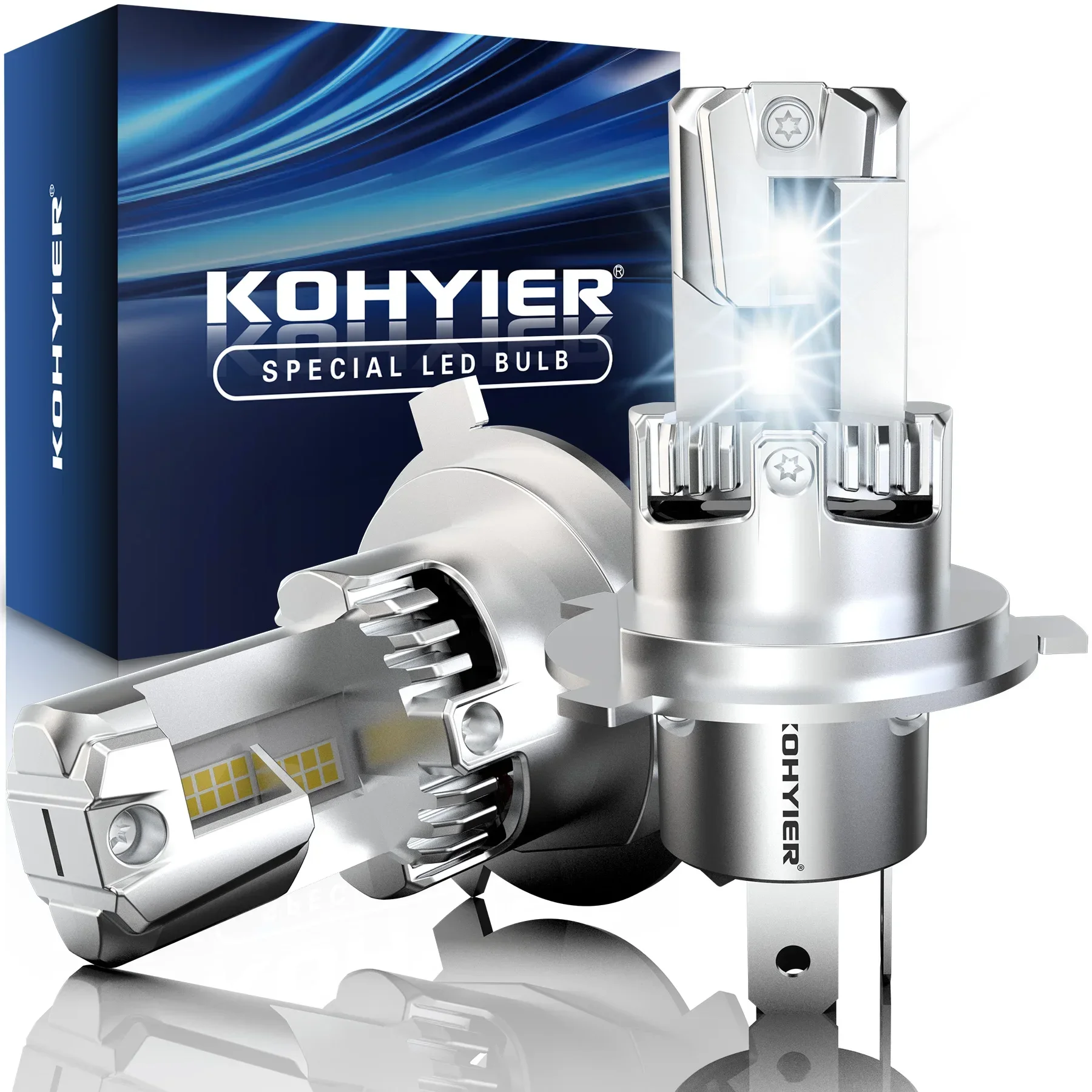 

2x 100 Вт Turbo H4 светодиодный автомобильный фары 20000LM 9003 HB2 противотуманные фары дальнего и ближнего света 6500K белый для Hyundai i20 i10 Getz Accent Creta