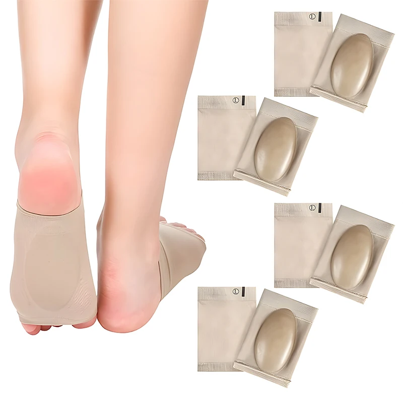 

1 Pair Orthodic Insole Arch Support Foot Elastic Bandage with Gel Pad Inside Flat Foot Corrector Plantar Fasciitis Support