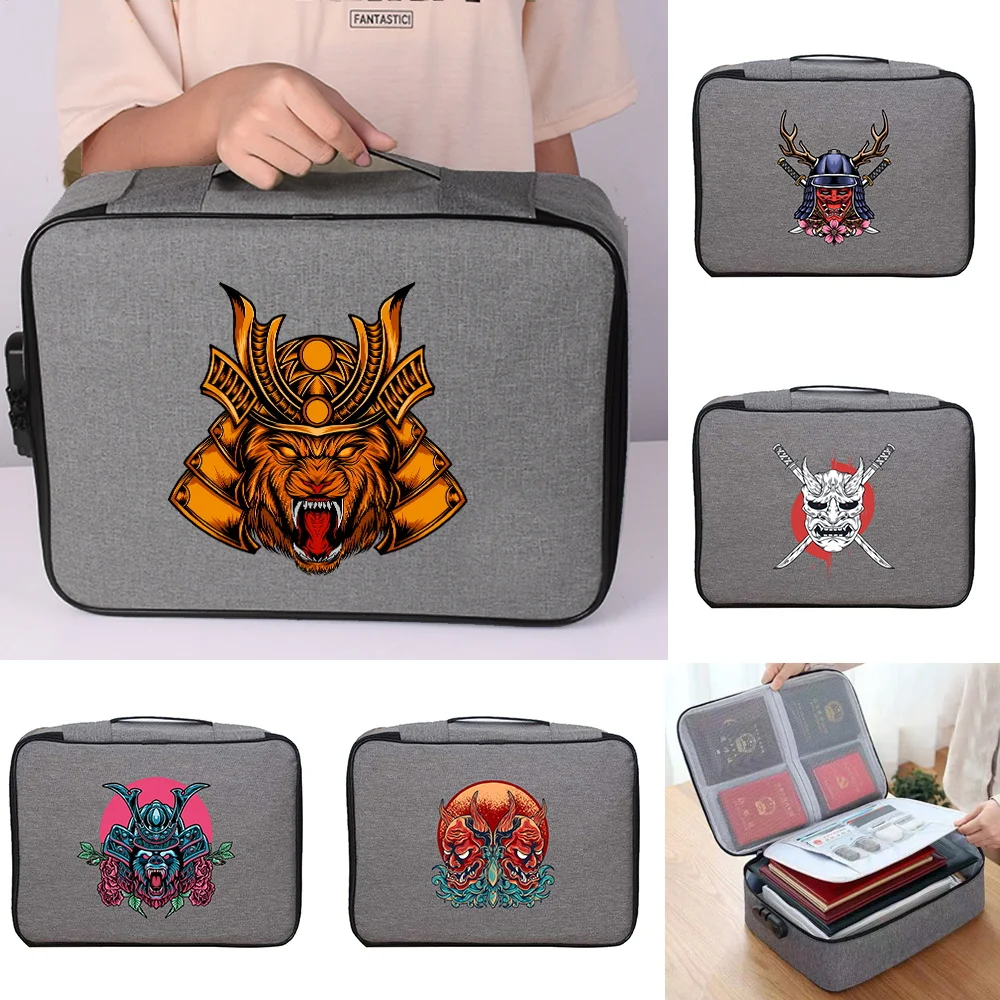 For Men Women's Travel Luggage Case Credentials Passport Storage Bag Documents Bags Organizer Monster Print Waterproof Handbags