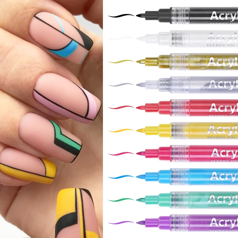 

Ручка для рисования ногтей «сделай сам», граффити, дизайн, рисование, линия, маркеры, ручка, водонепроницаемый Быстросохнущий Гель-лак для ногтей, точечные инструменты для дизайна ногтей