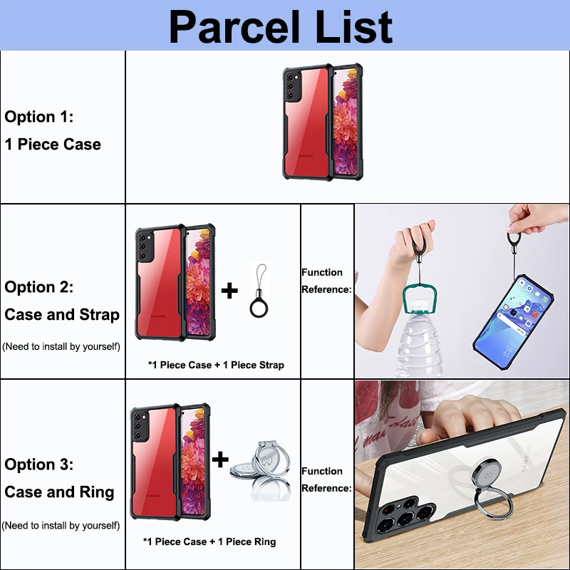 For Samsung Galaxy S20 FE Case, Xundd Airbag Case, Protective Cover For Galaxy S20 S21 S22 S23 Ultra Plus S20FE Fan Edition Case
