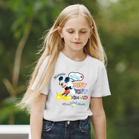 disney donald duck shirt daisy duck print graphic tee kids summer clothes mickey mouse t shirt clothing minnie top sports tshirt