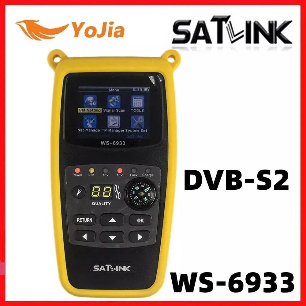 

Original Satlink WS-6933 Satellite Finder DVB-S2 FTA CKU Band Satlink Digital Satellite Finder Meter WS 6933 free shipping