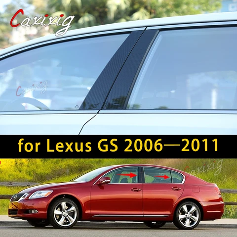 Автомобильные стеклоподъемники из углеродного волокна-фотоаксессуары для Lexus GS 2006 2007 2008 2009 2010 2011, автомобильные Внешние запчасти, аксессуары