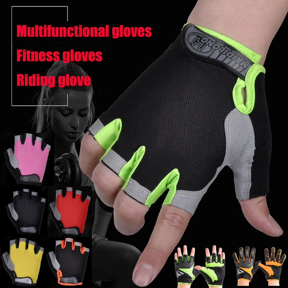 

HOT Cycling Anti-slip Anti-sweat Men Women Half/Full Finger Gloves Breathable Anti-shock Cycling Sport Gloves Bike Bicycle Glove