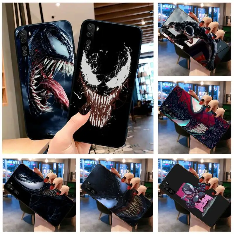 

Bandai Marvel Superhero Venom Phone Case for Huawei P20 P30 P40 lite E Pro Mate 40 30 20 Pro P Smart 2020 P10