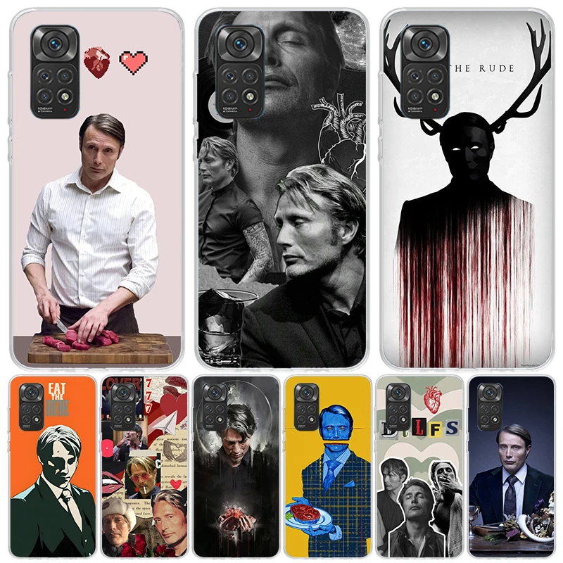 Чехол для телефона Hannibal Movie Xiaomi Redmi Note 13 12S 12 11S 11T 11E Pro Plus 10S 10 9S 9 8T 8 7 Art Customized Coque Capa